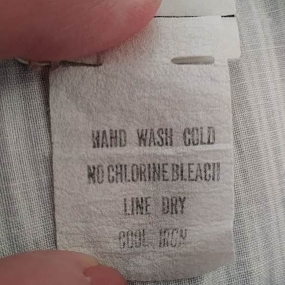 Vintage Gunne Sax Lace Crochet Striped Prairie Dress 7 Blue White - Picture 6 of 16